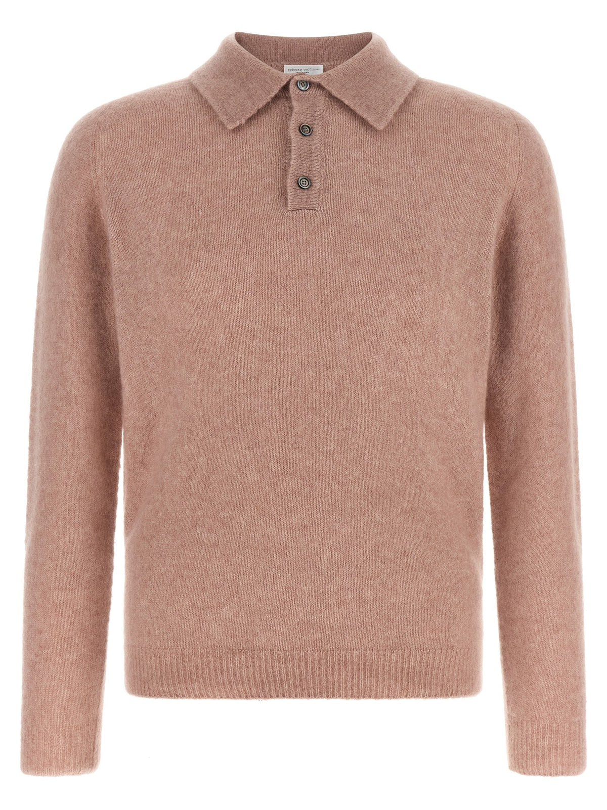 Cashmere and silk polo shirt