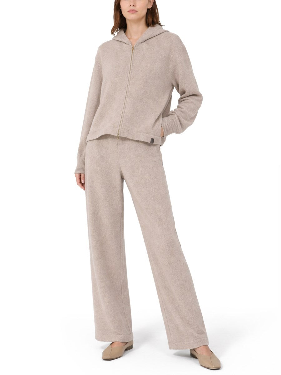CASHMERE AND WOOL FLEECE PANTS