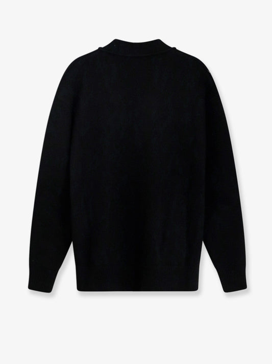 Cashmere cardigan with gold metal charms
