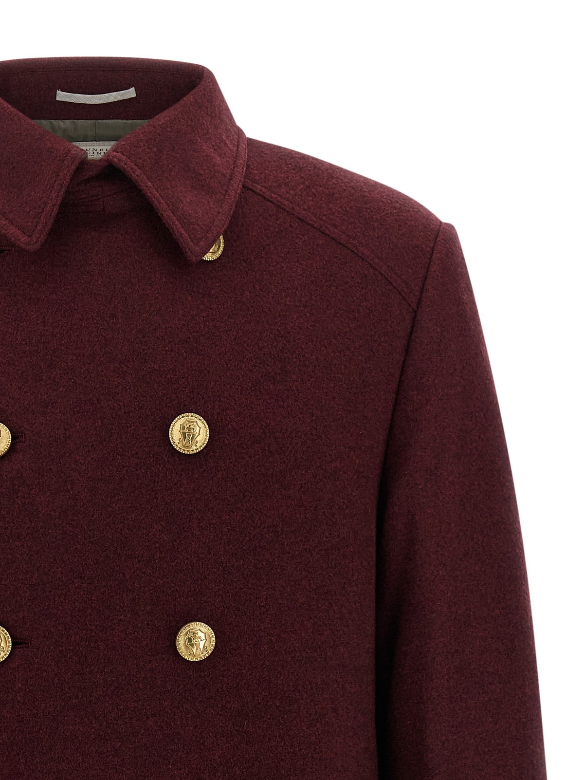 Cashmere double-breasted coat