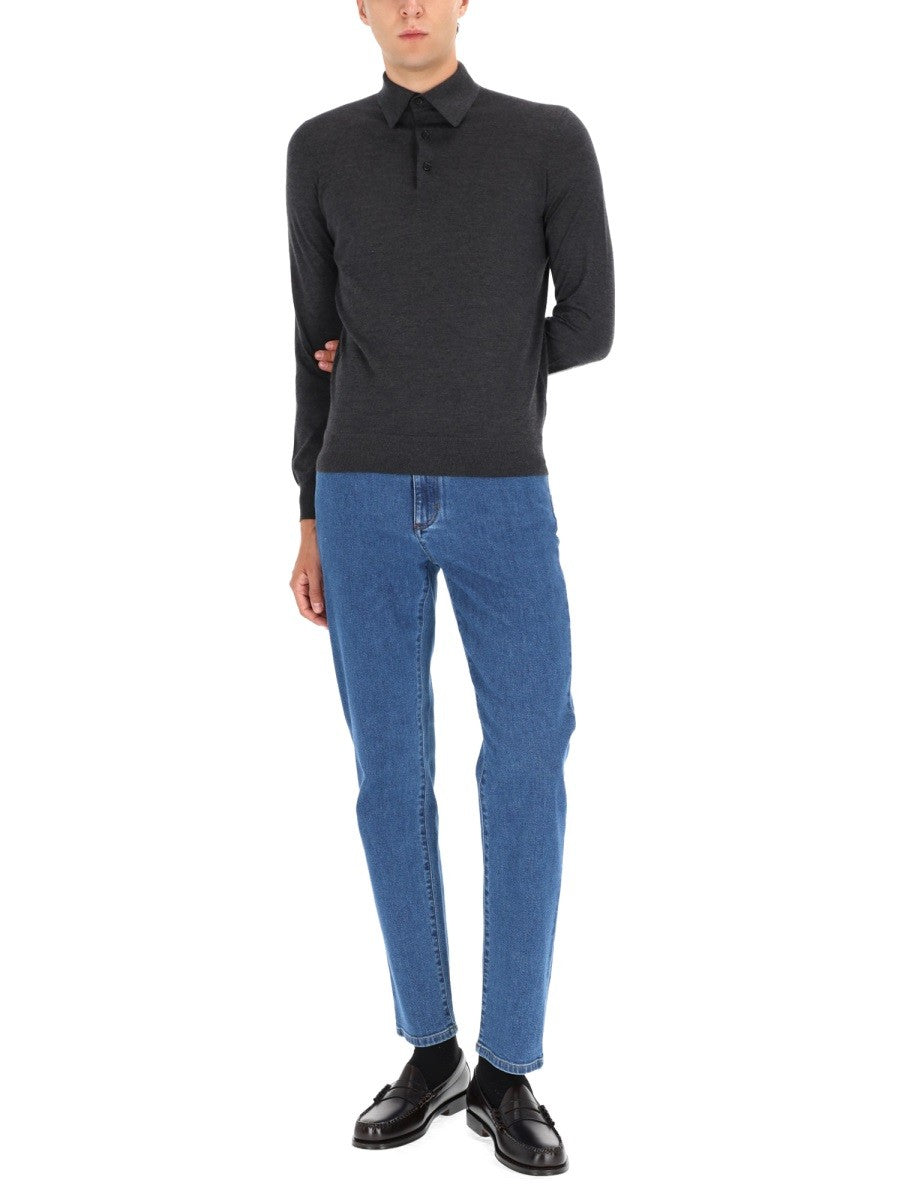CASHMERE POLO SHIRT
