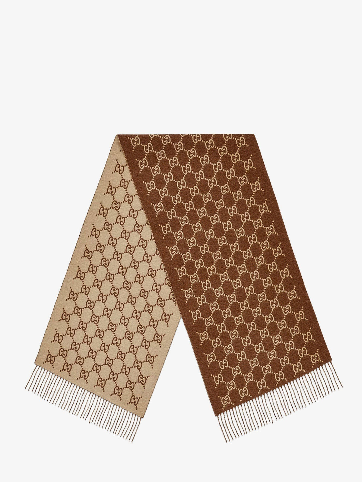Cashmere scarf with GG print