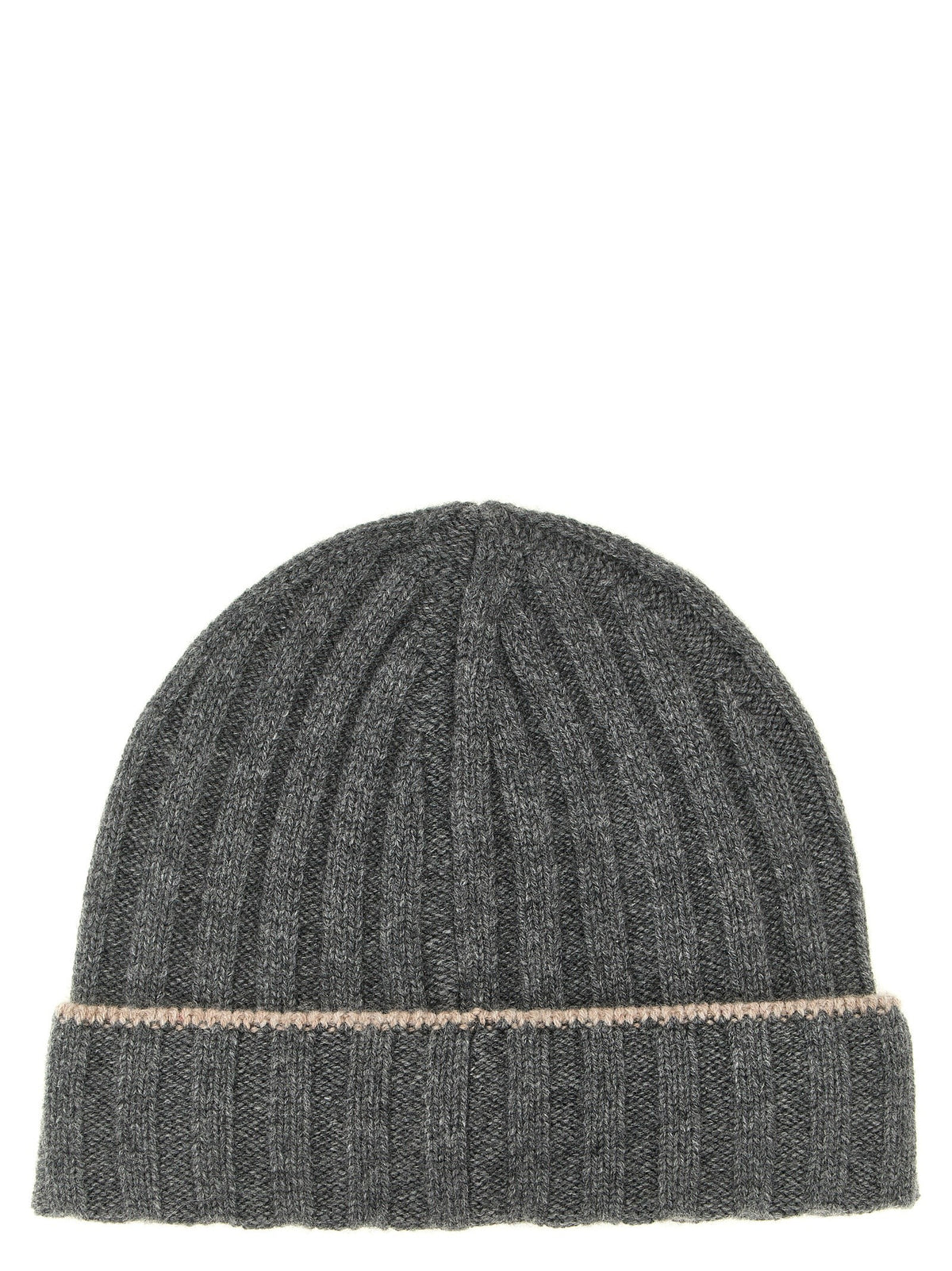 Cashmere turn-up beanie
