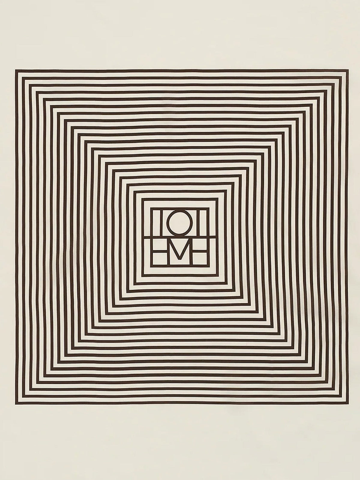 Centered Monogram silk foulard