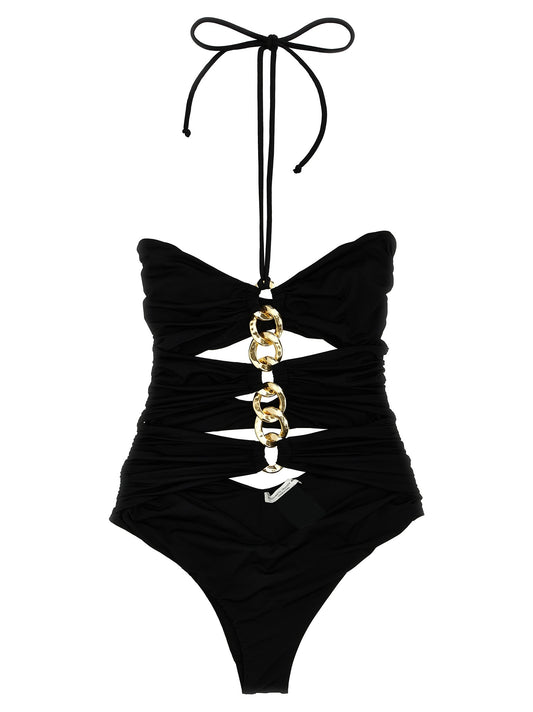 Chain one-piece swimsuit
