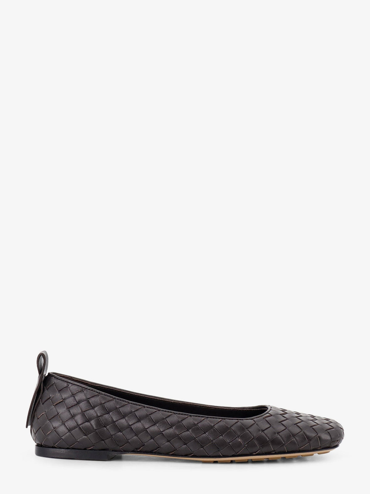 Charlotte leather ballerinas with Intrecciato motif
