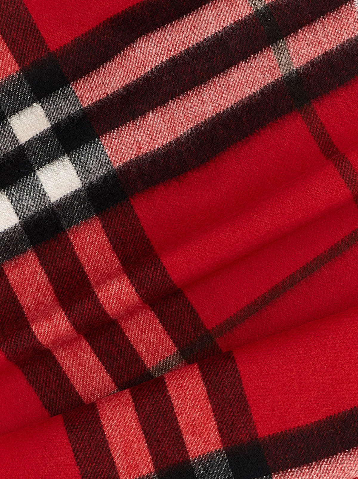 Check cashmere scarf