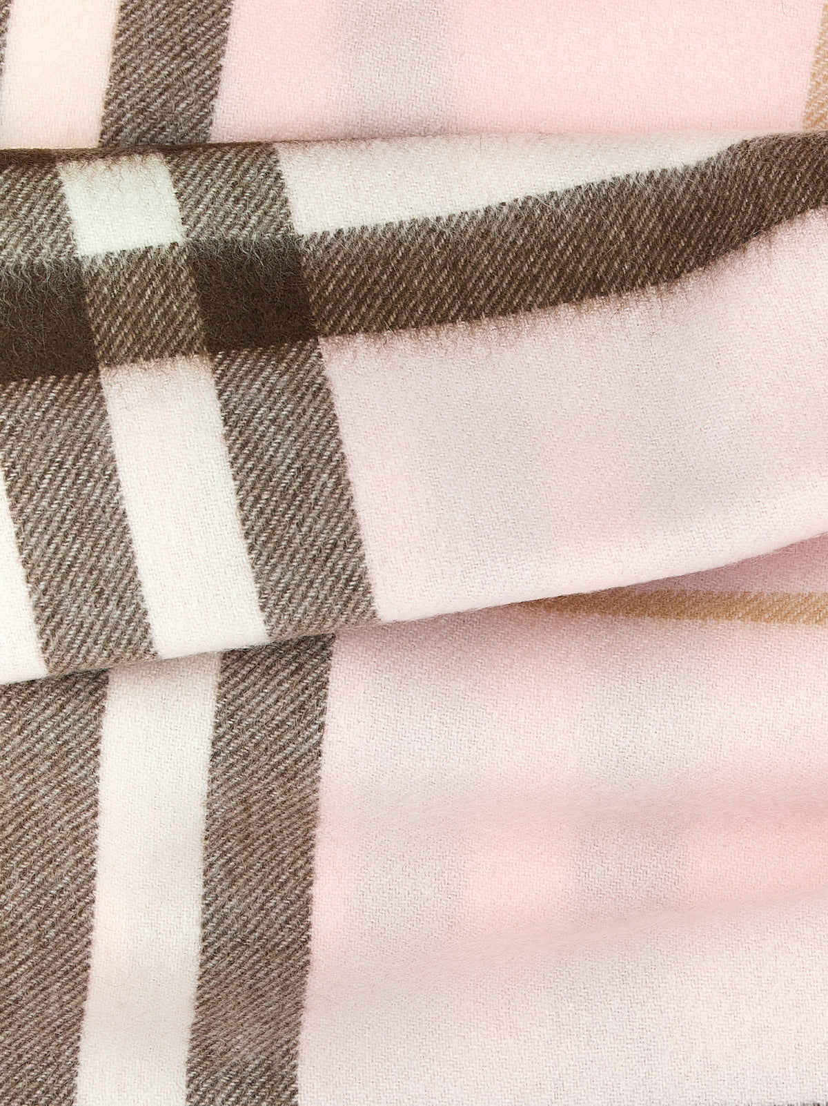 Check cashmere scarf