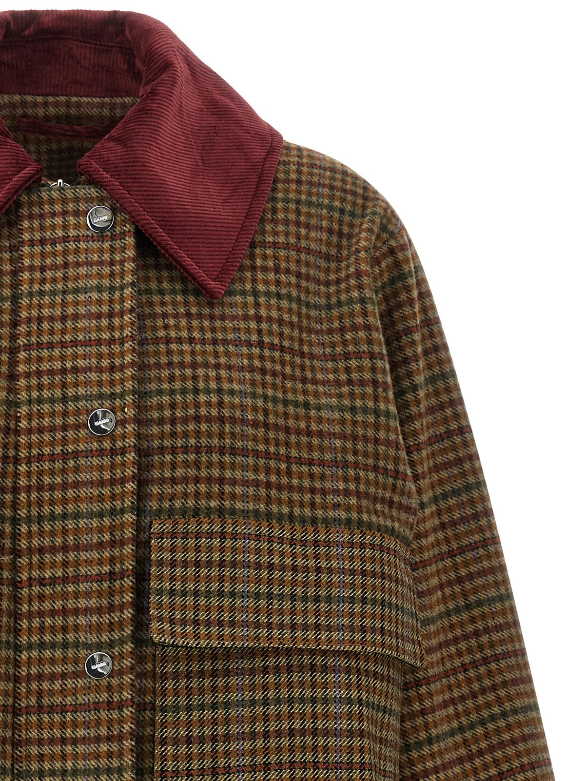 Check twill jacket
