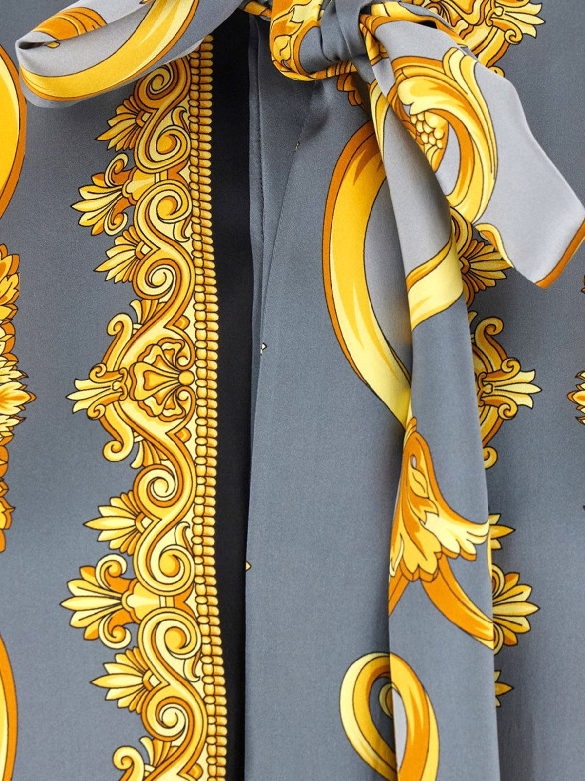 Cheetah Foulard Lavallière silk shirt