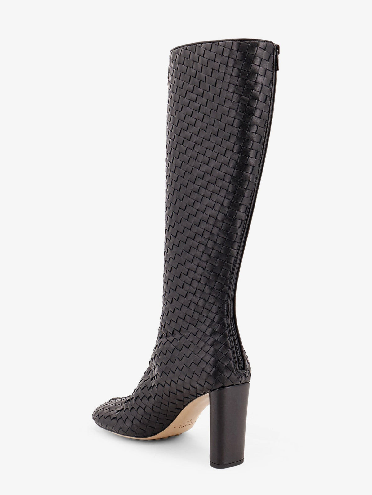 Cherry Boots with braided pattern