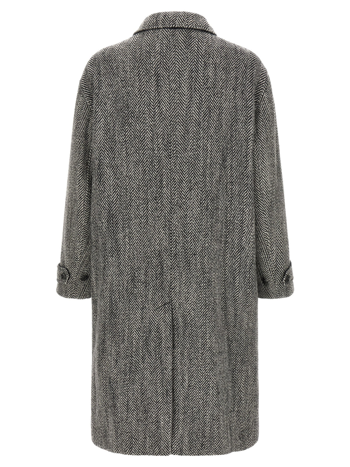 'Chevron' Wool coat