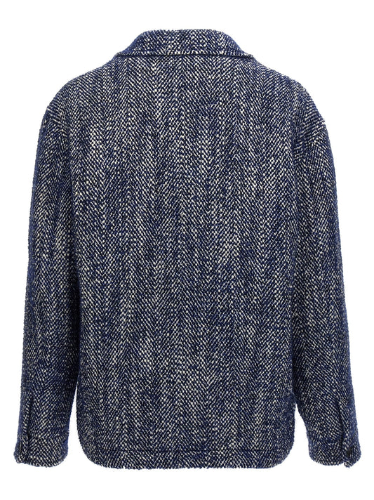 Chevron wool jacket