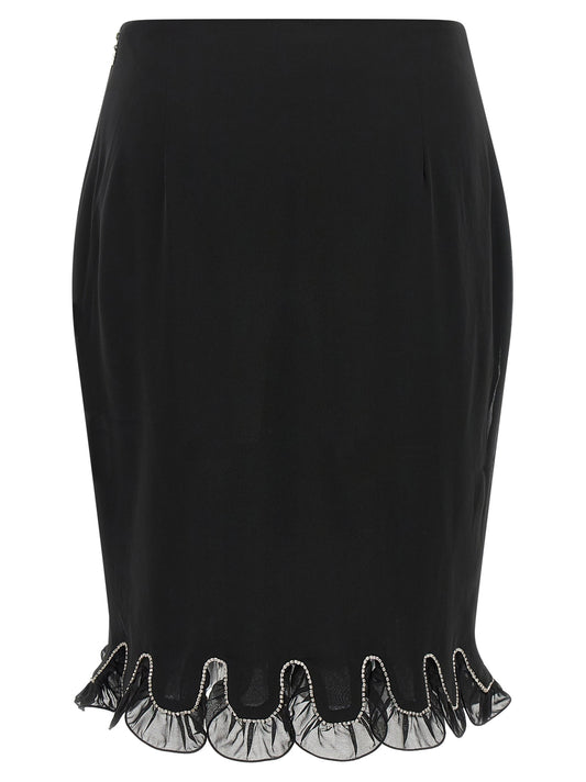 Chiffon flounces skirt