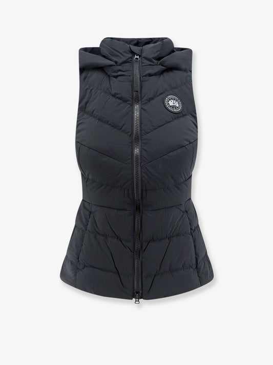 Clair sleeveless nylon blend jacket