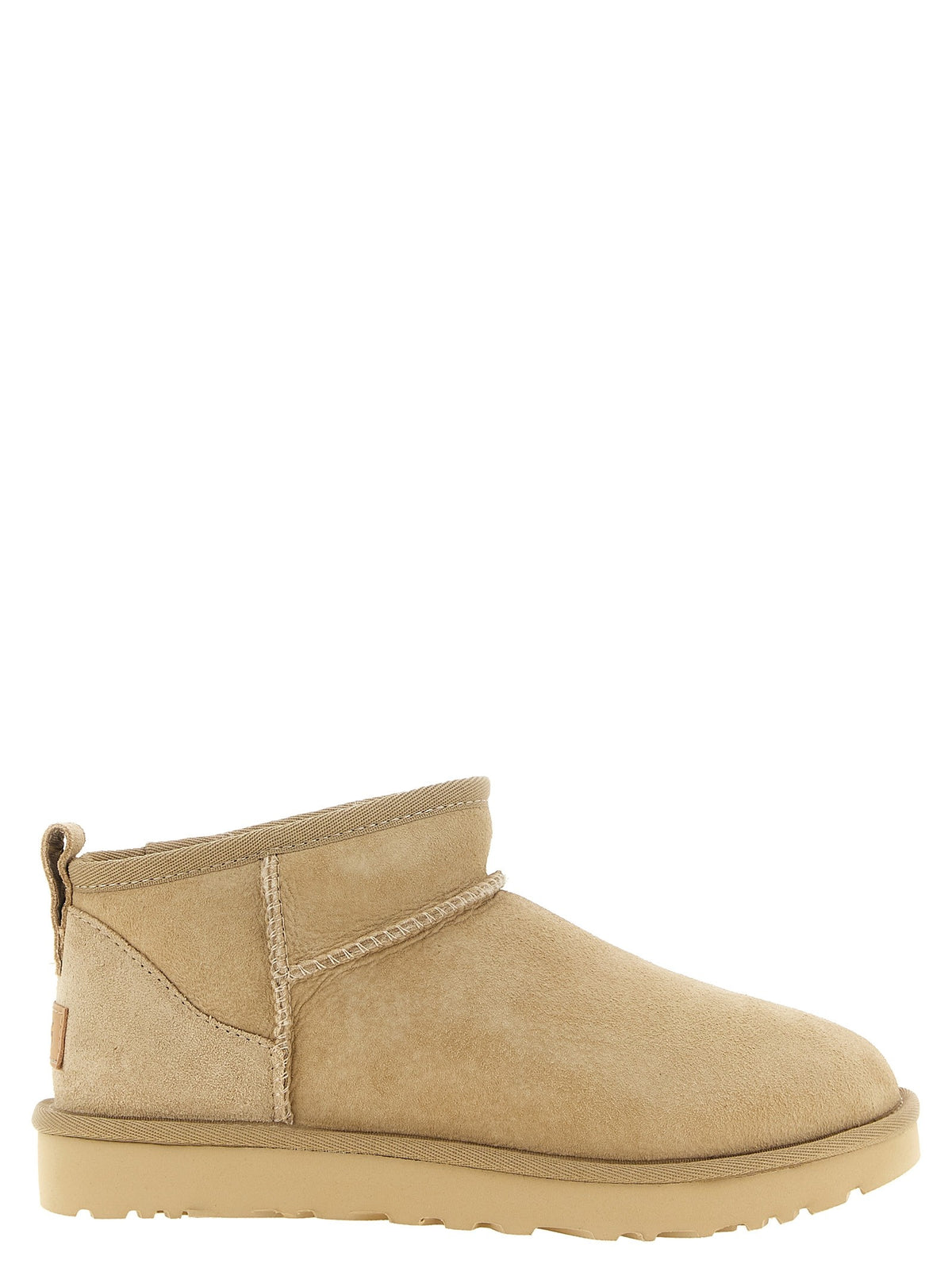 'Classic Ultra Mini' beige ankle boots