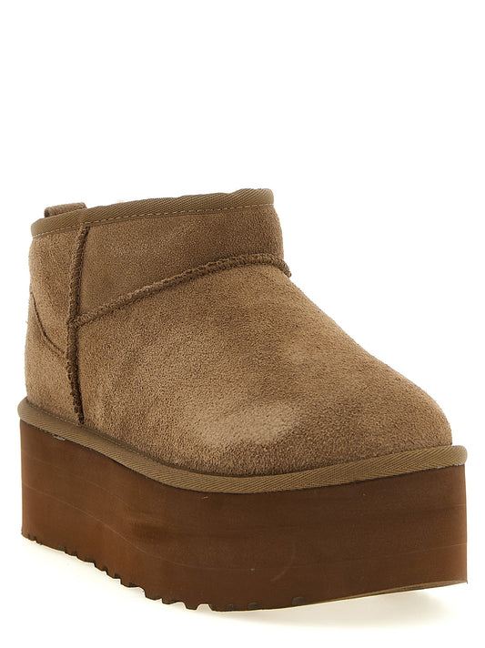 'Classic Ultra Mini Platform' ankle boots