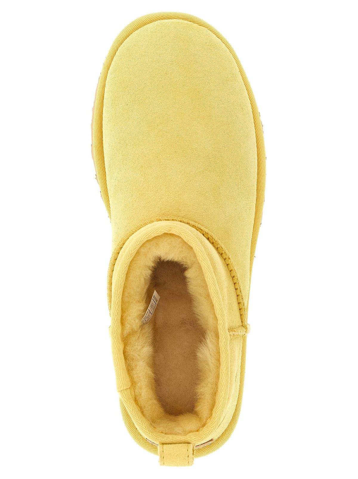 'Classic Ultra Mini' yellow ankle boots