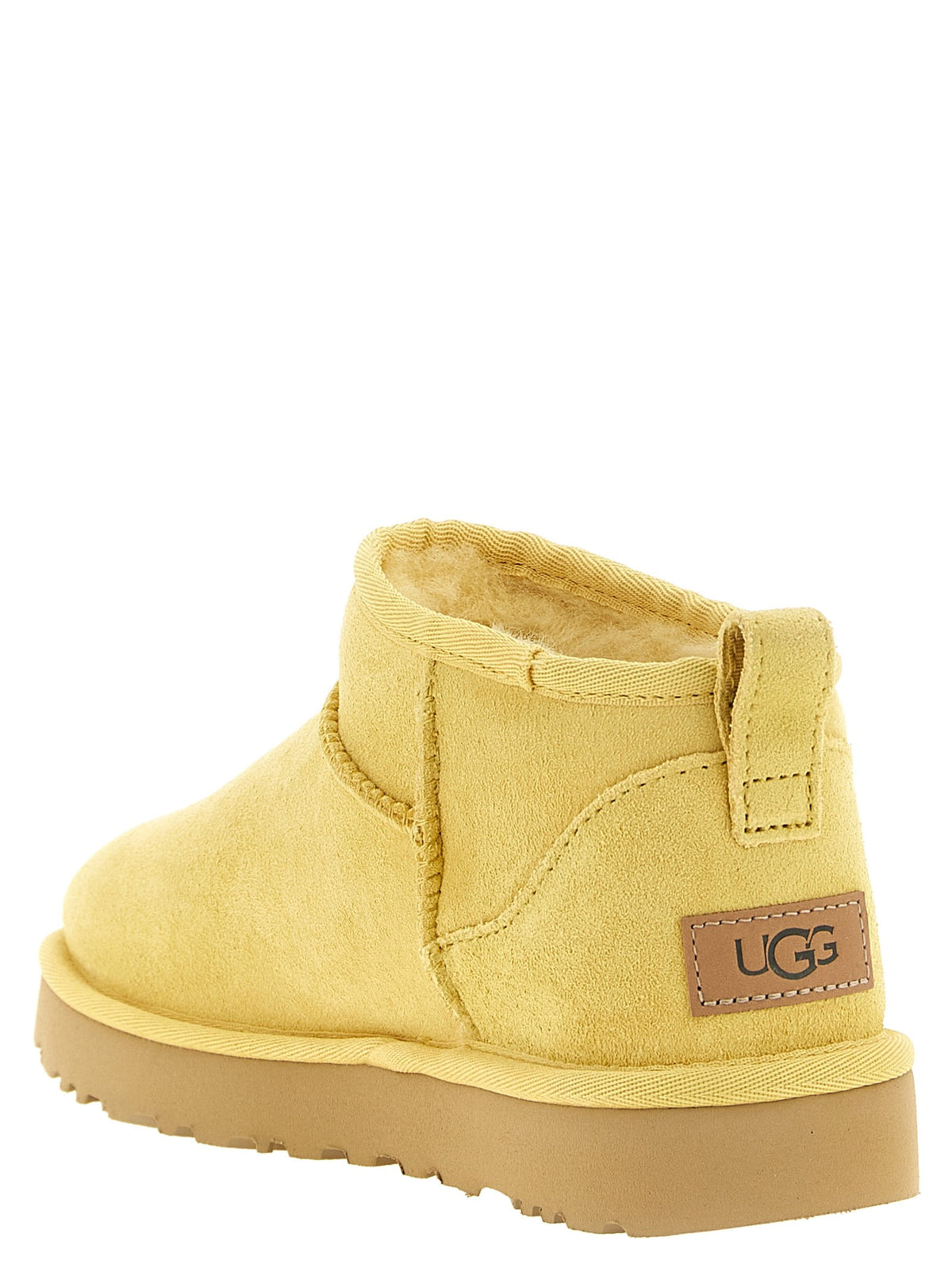 'Classic Ultra Mini' yellow ankle boots