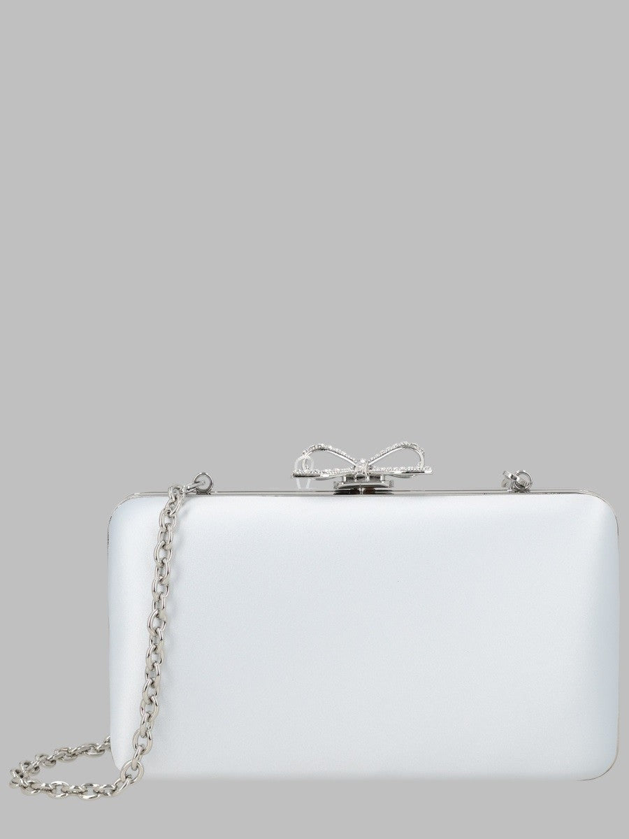 Clutch In Raso Con Fiocco