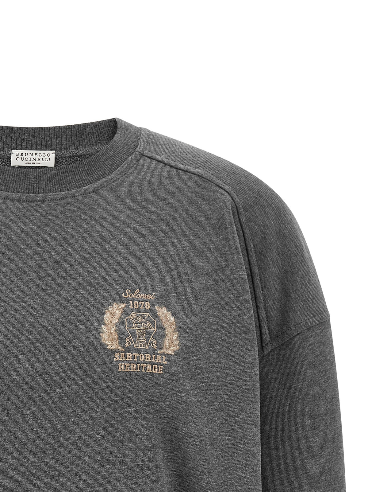 Coat of arms embroidered sweatshirt