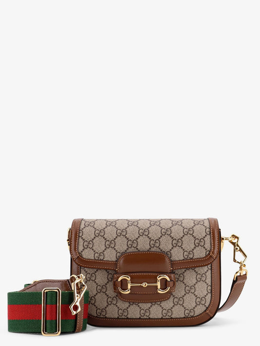 حقيبة كروسبودي غوتشي هورسبيت 1955 من قماش الكانفاس المطلي بنقش GG Supreme
