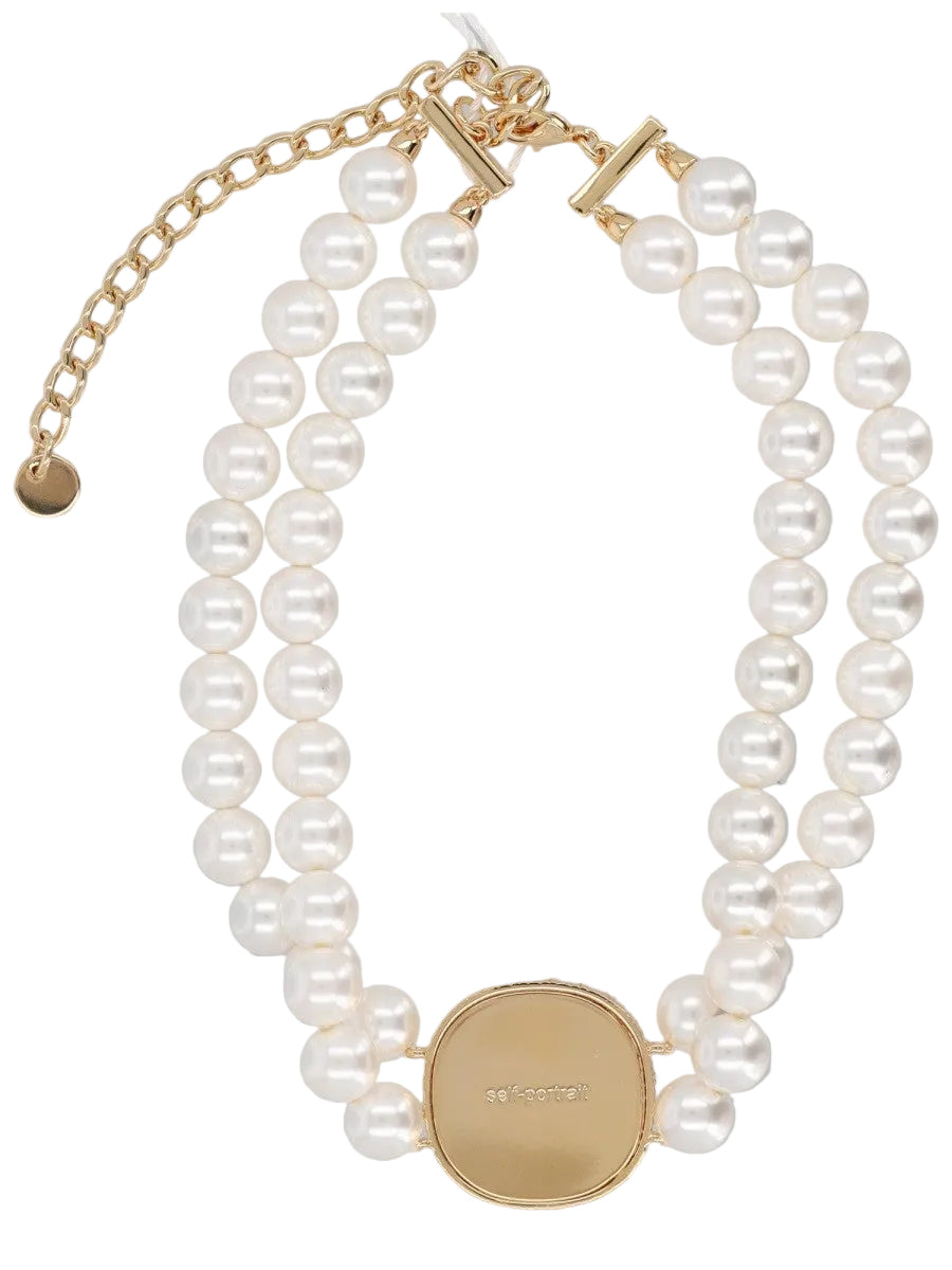 Collana Girocollo Con Perle E Cristalli