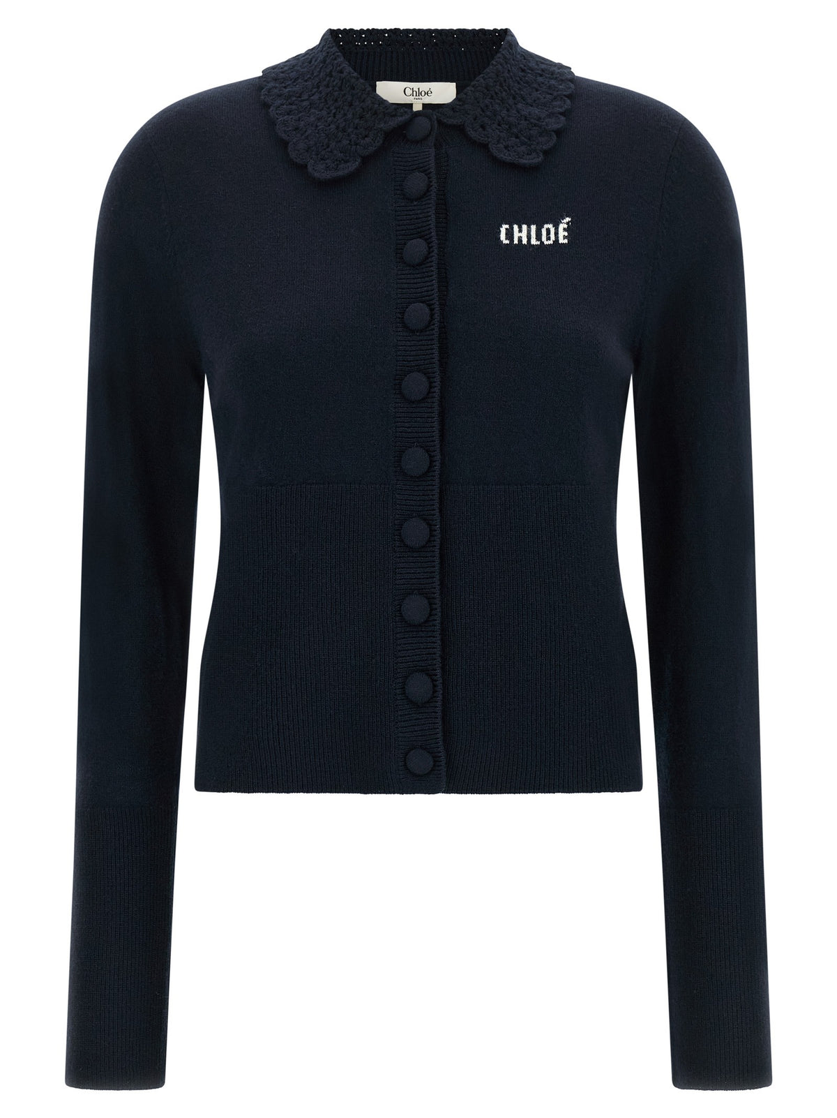 Collared cardigan