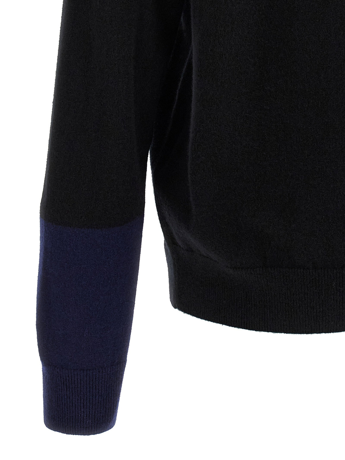 Color-block detail cardigan
