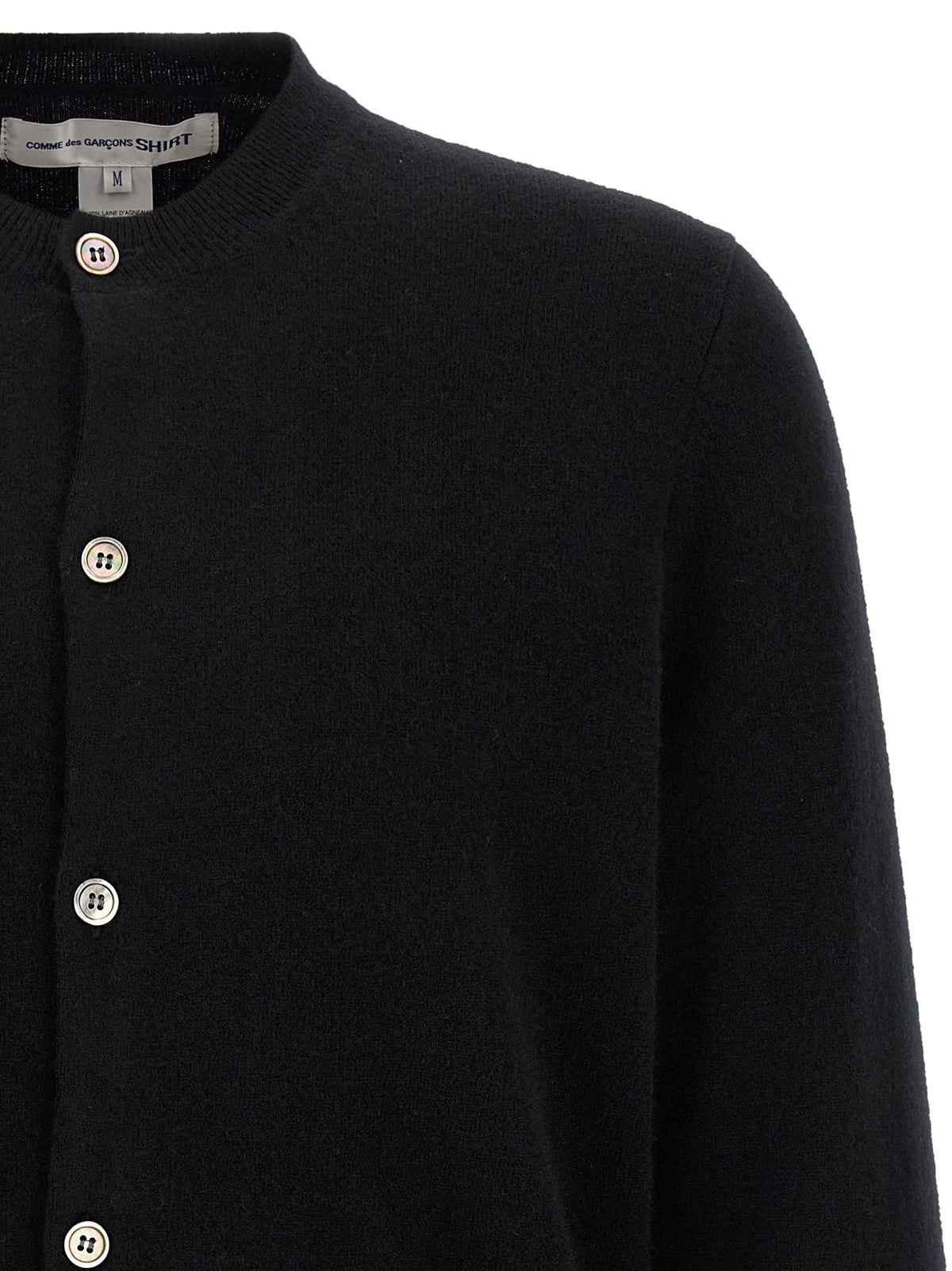 Color-block detail cardigan