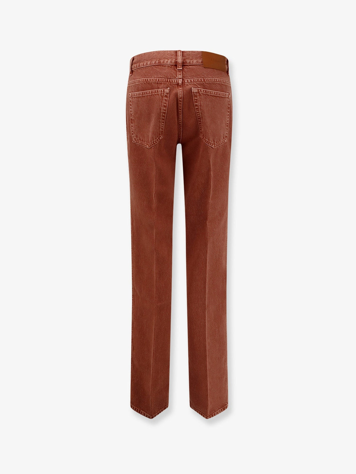 Colored denim trousers