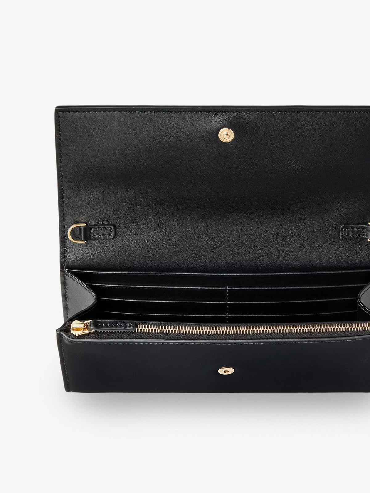 Continental leather crossbody bag