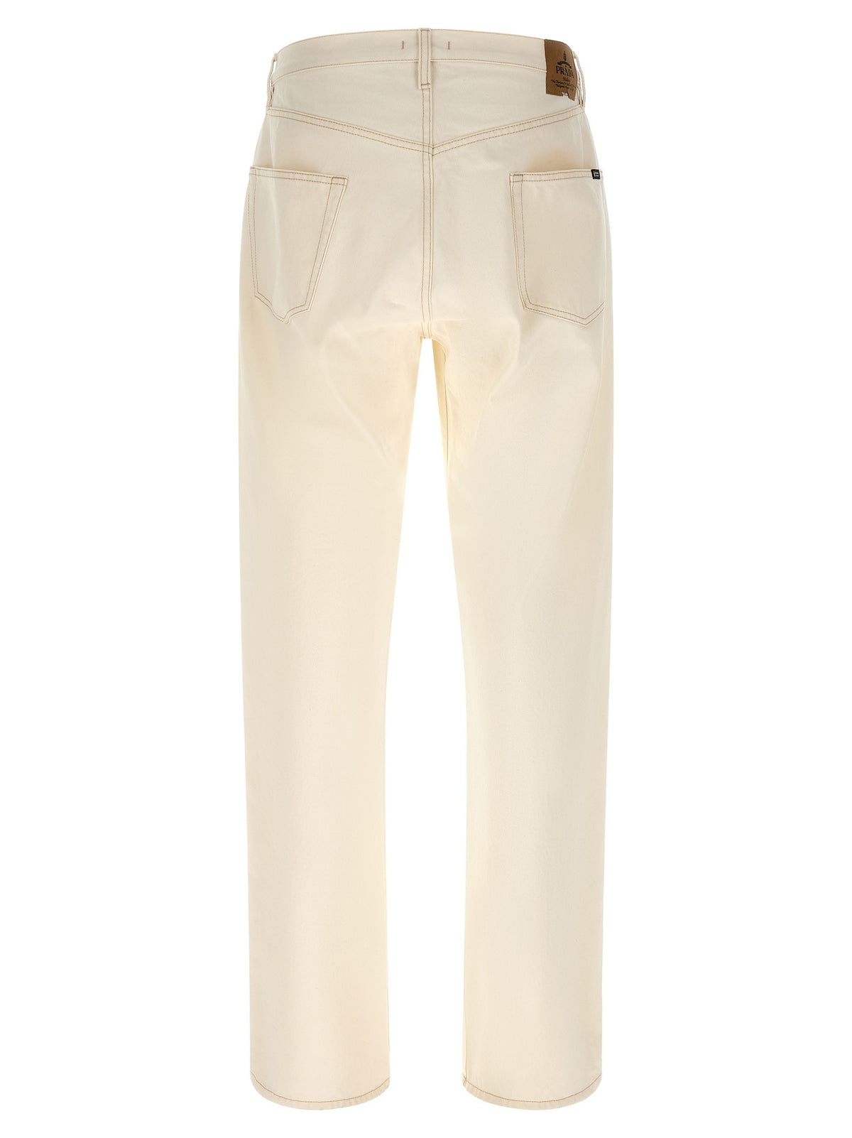 Contrast stitching jeans