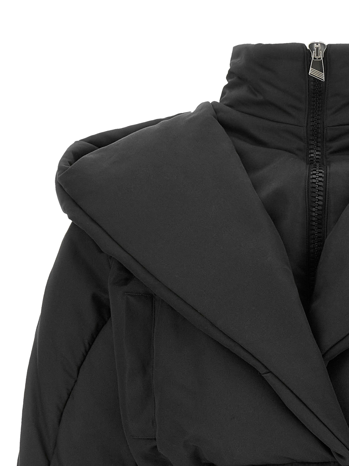 Convertible neck down jacket