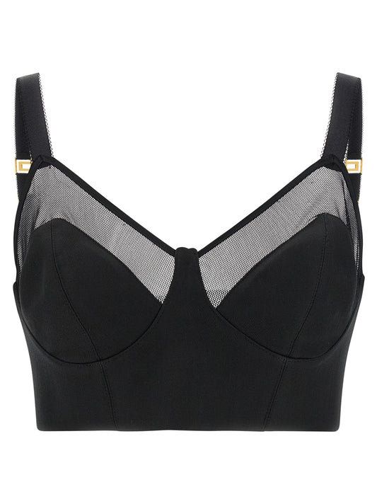 Cool wool and tulle top