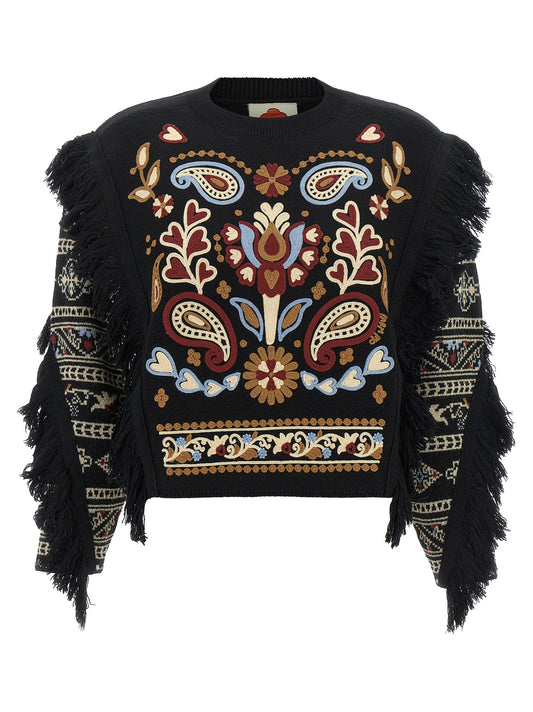 Love Paisley Cornelli sweater with fringe