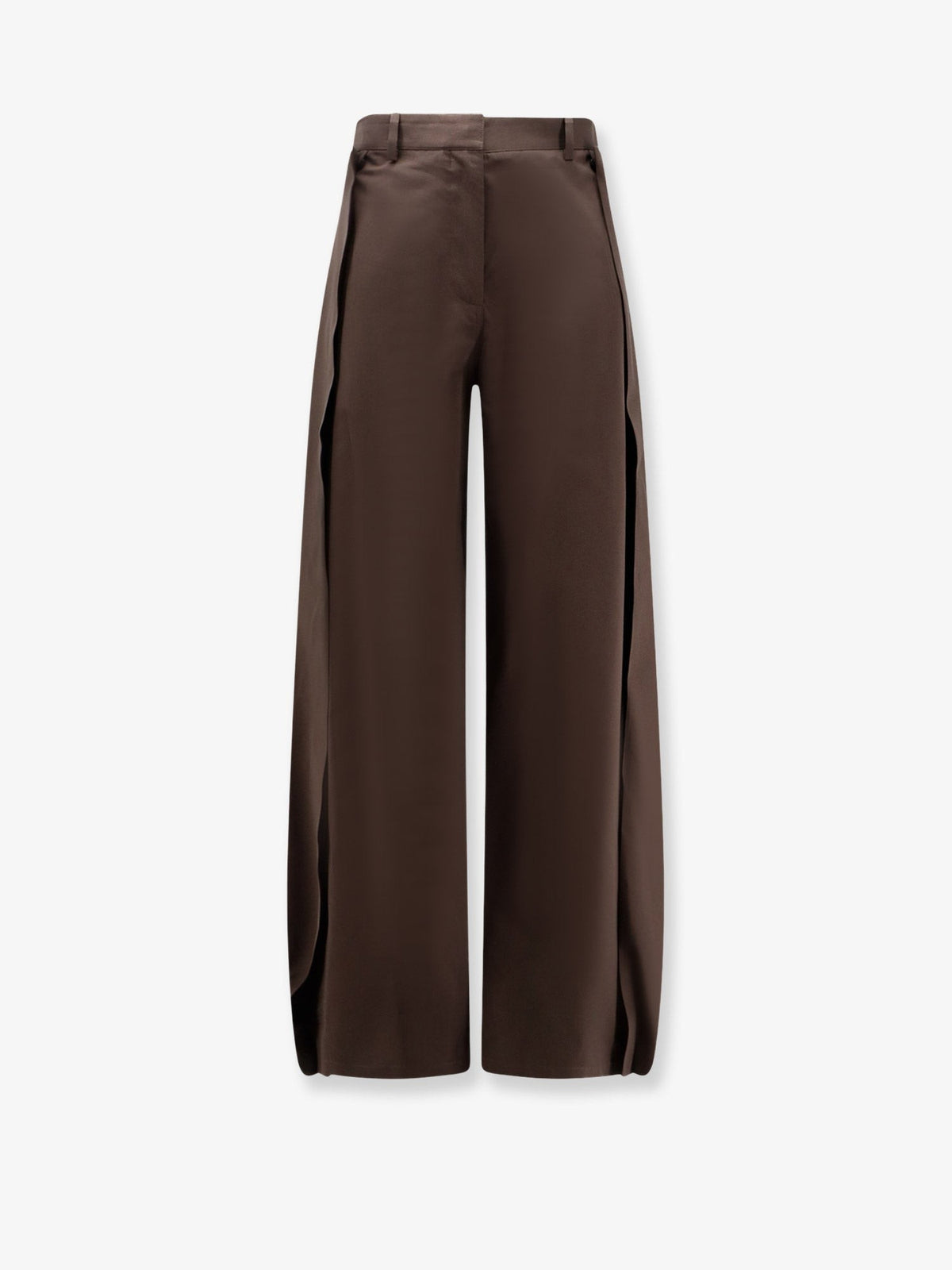Cotton and silk blend trousers