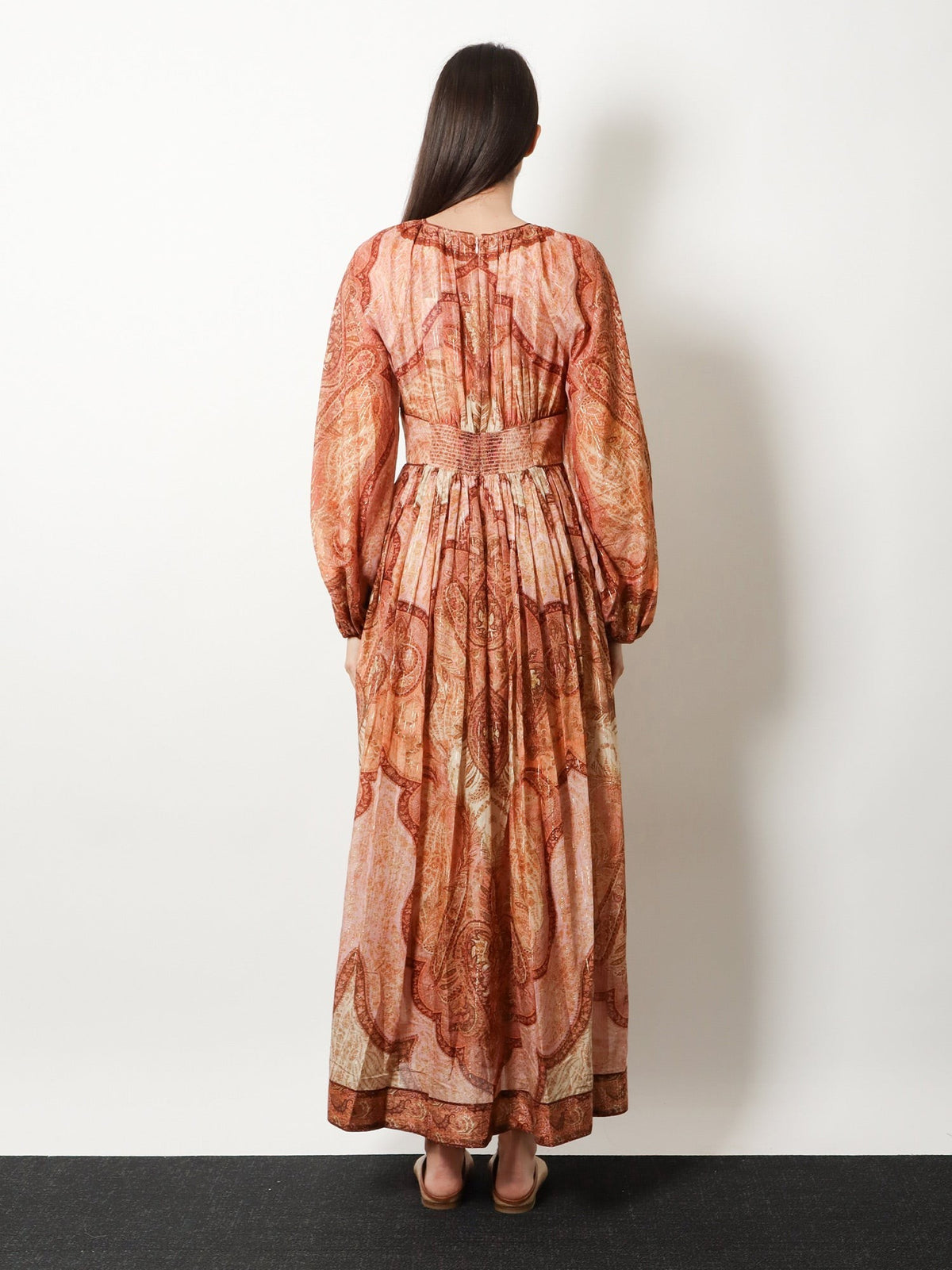 Cotton and silk blend Wanderlust long dress