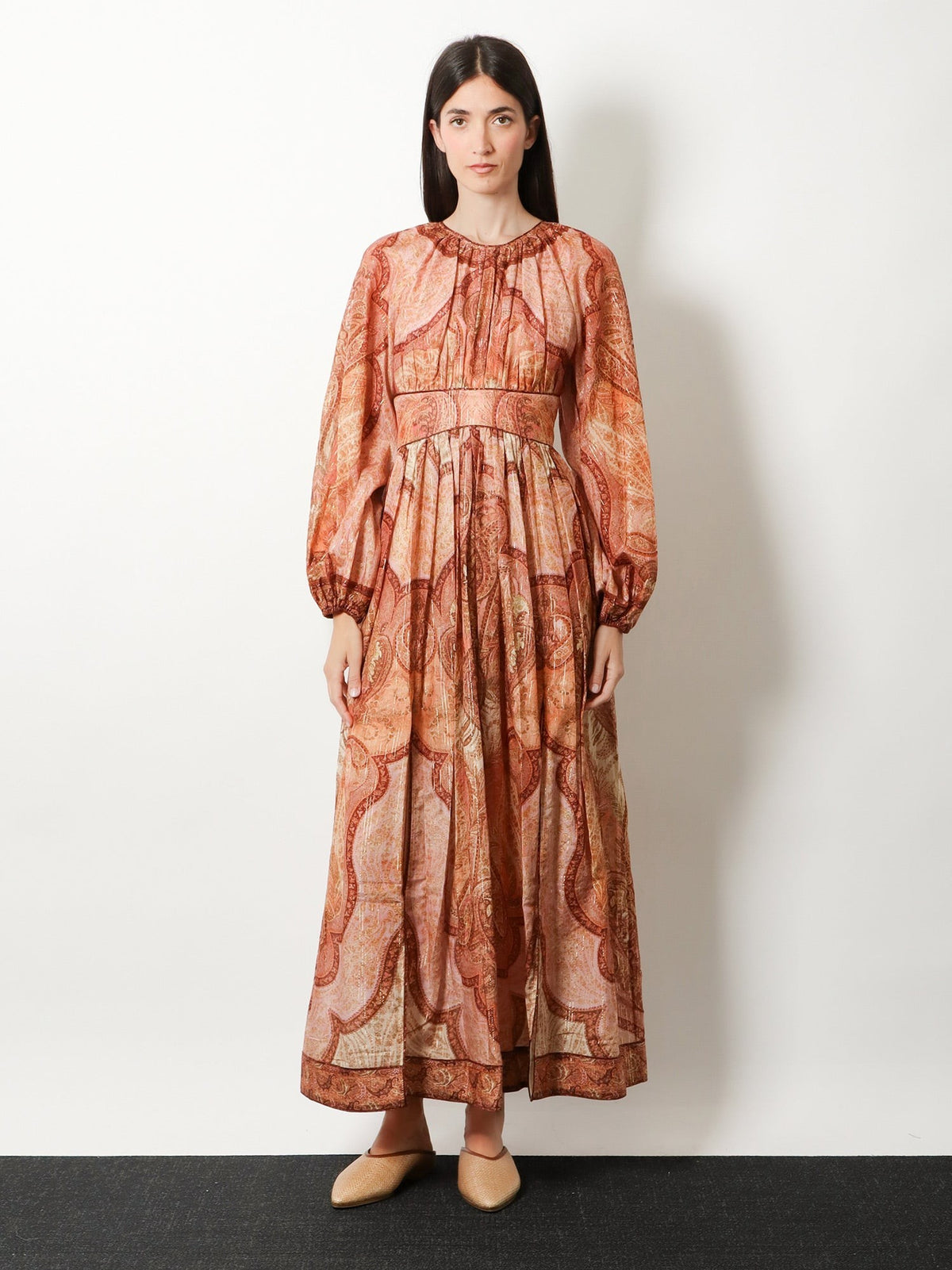 Cotton and silk blend Wanderlust long dress