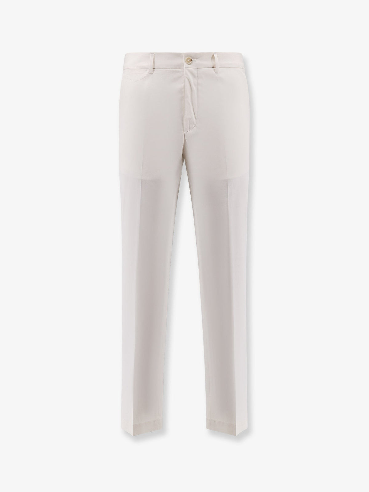 Cotton and silk trousers