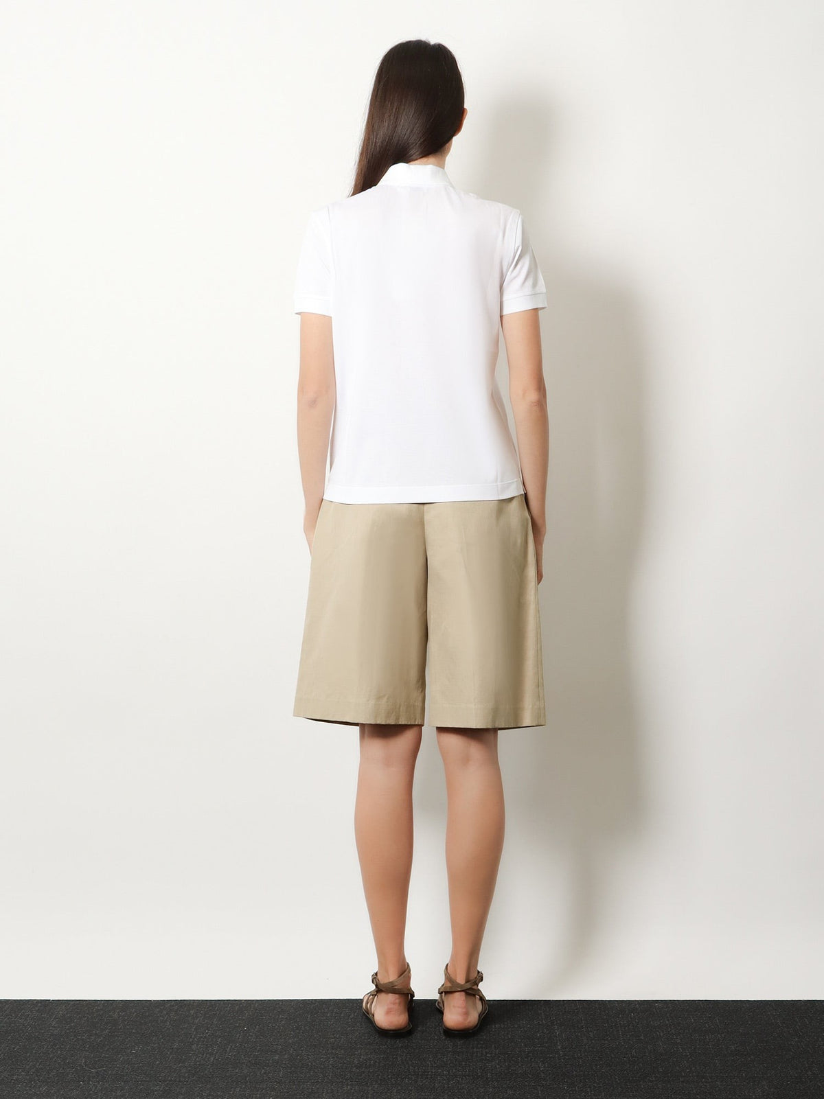Cotton blend polo shirt