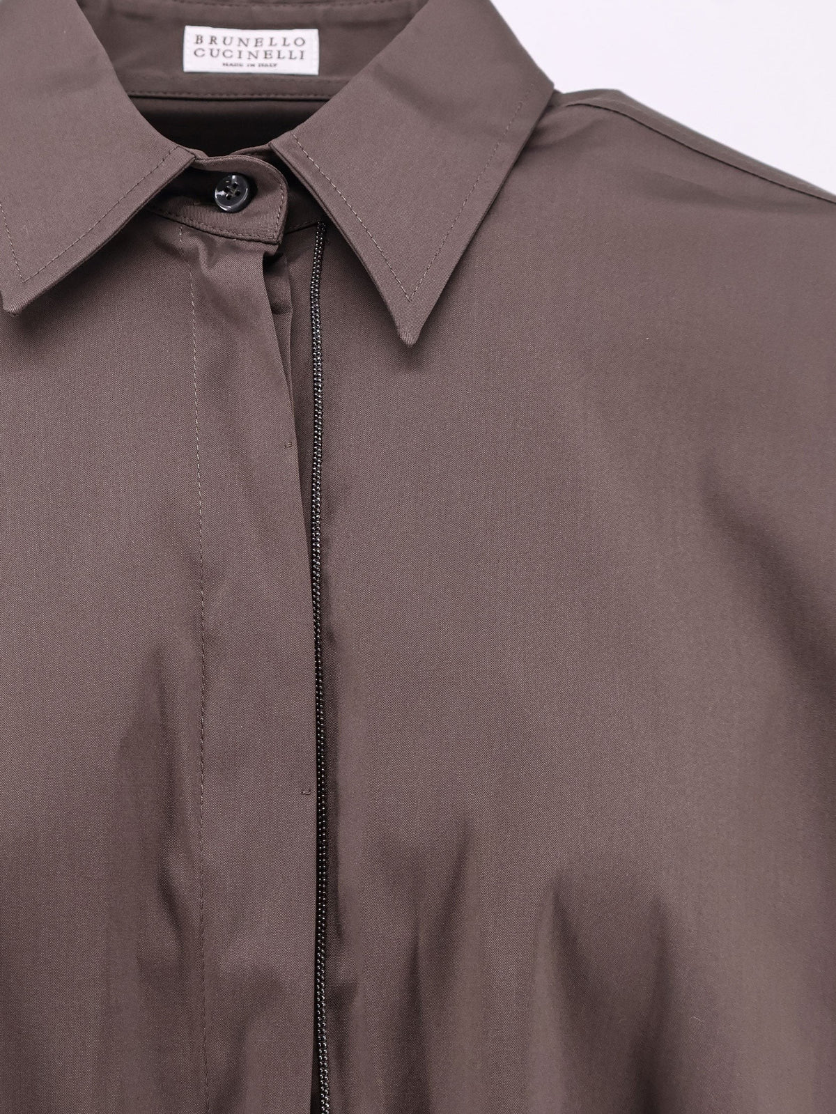 Cotton blend shirt with Shiny Trim