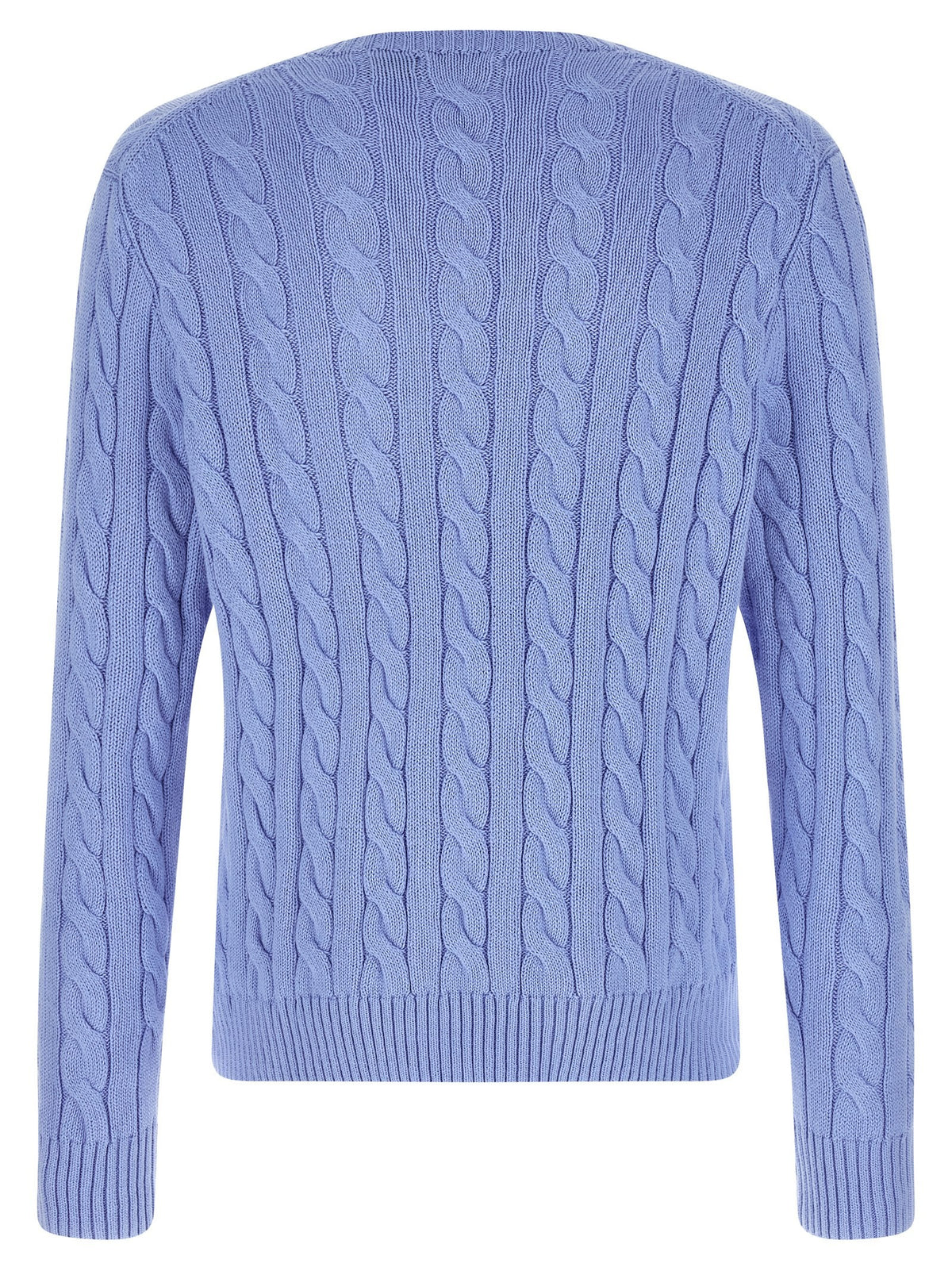 Cotton braided sweater
