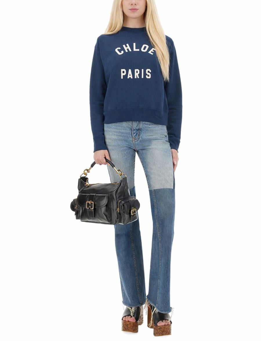 COTTON FLEECE LOGO PULLOVER