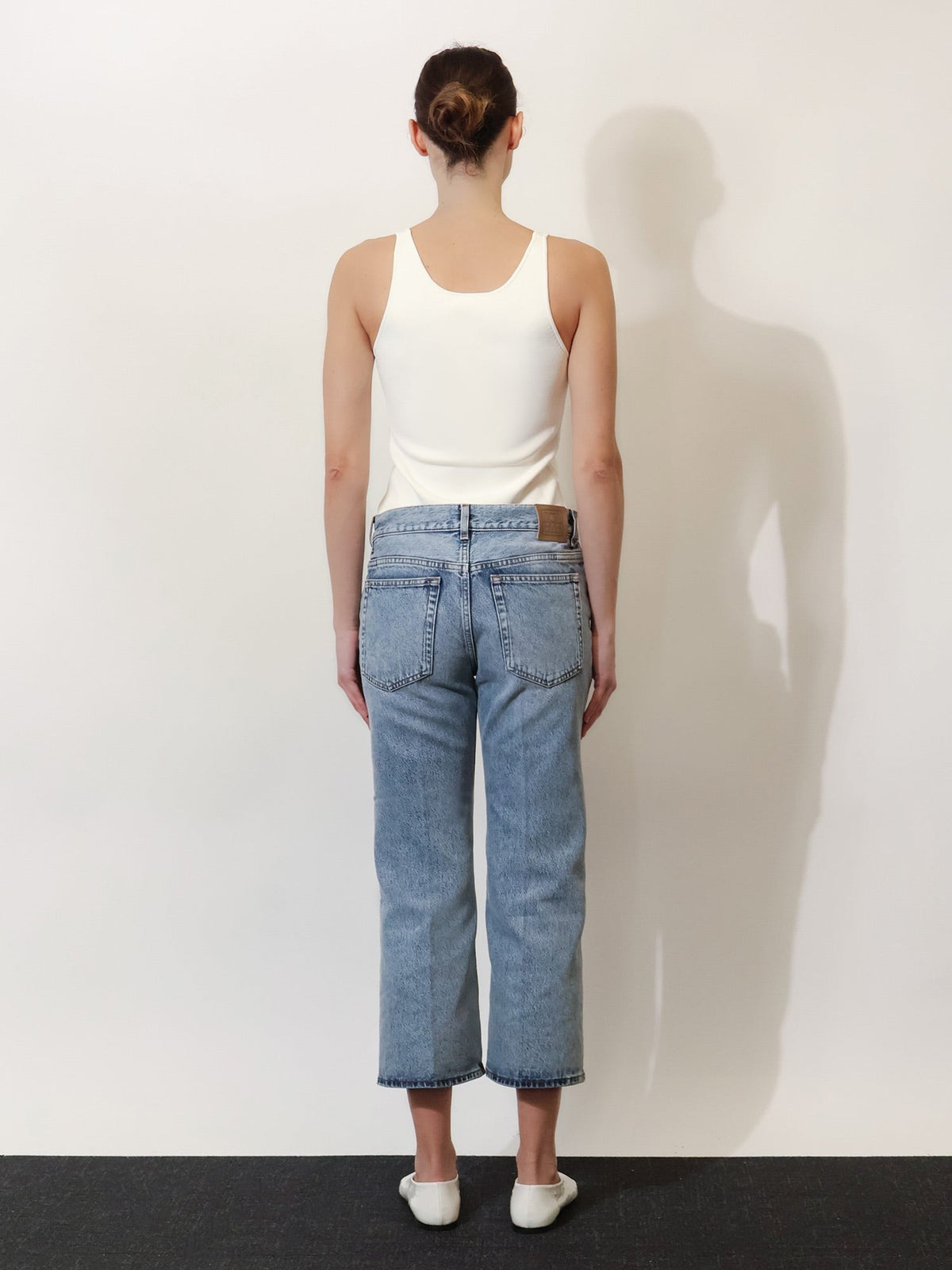 Cotton jeans with flared bottom