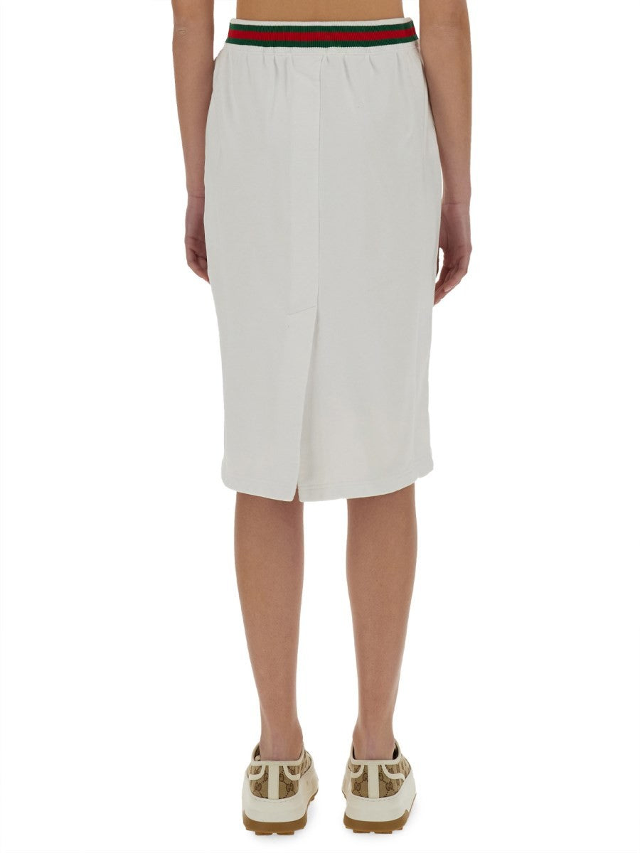 COTTON JERSEY SKIRT