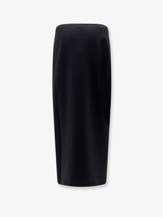 Cotton midi skirt