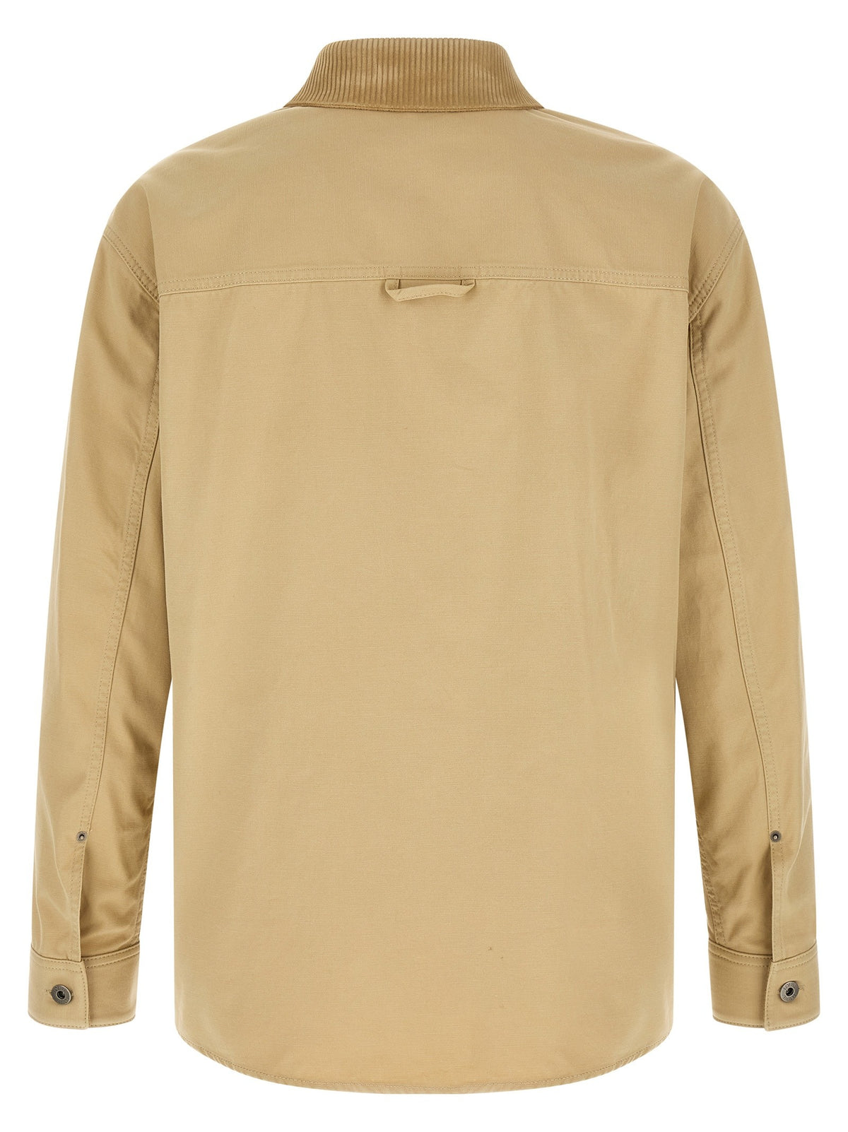 Cotton overshirt with tschino
