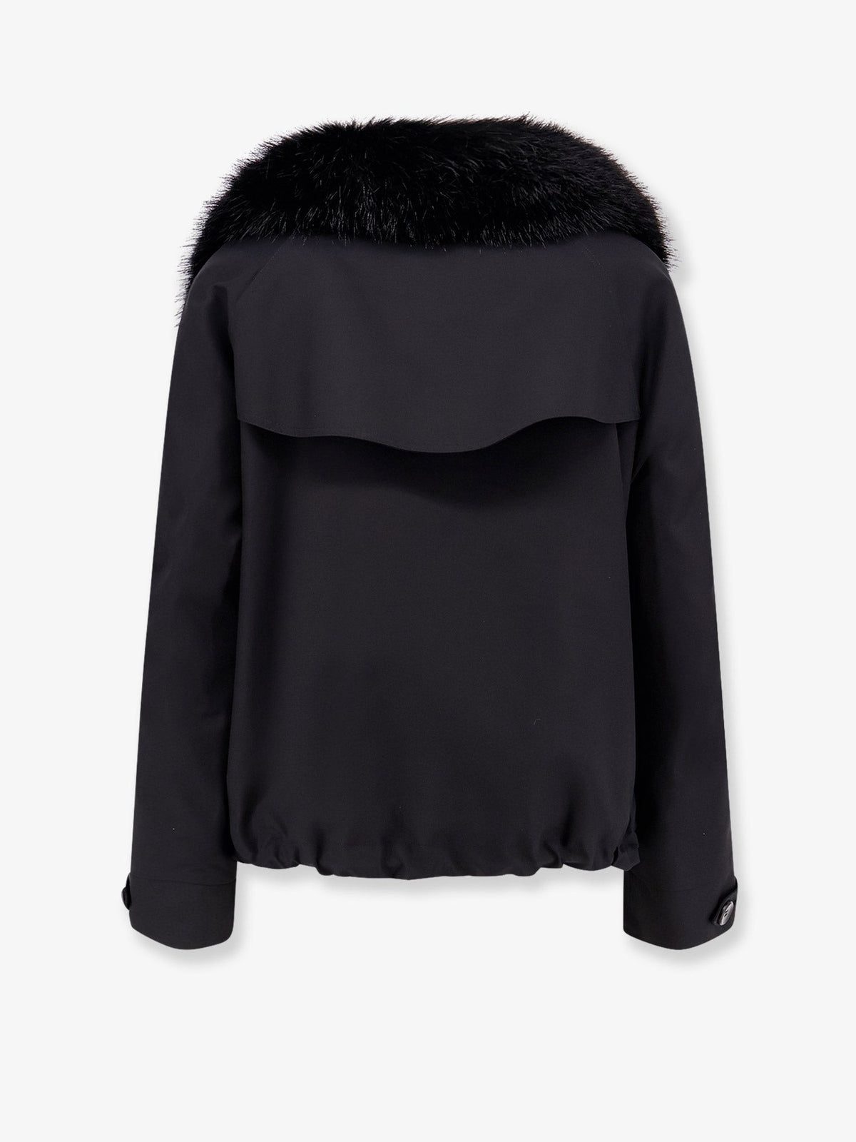 Cotton parka with faux fur lining