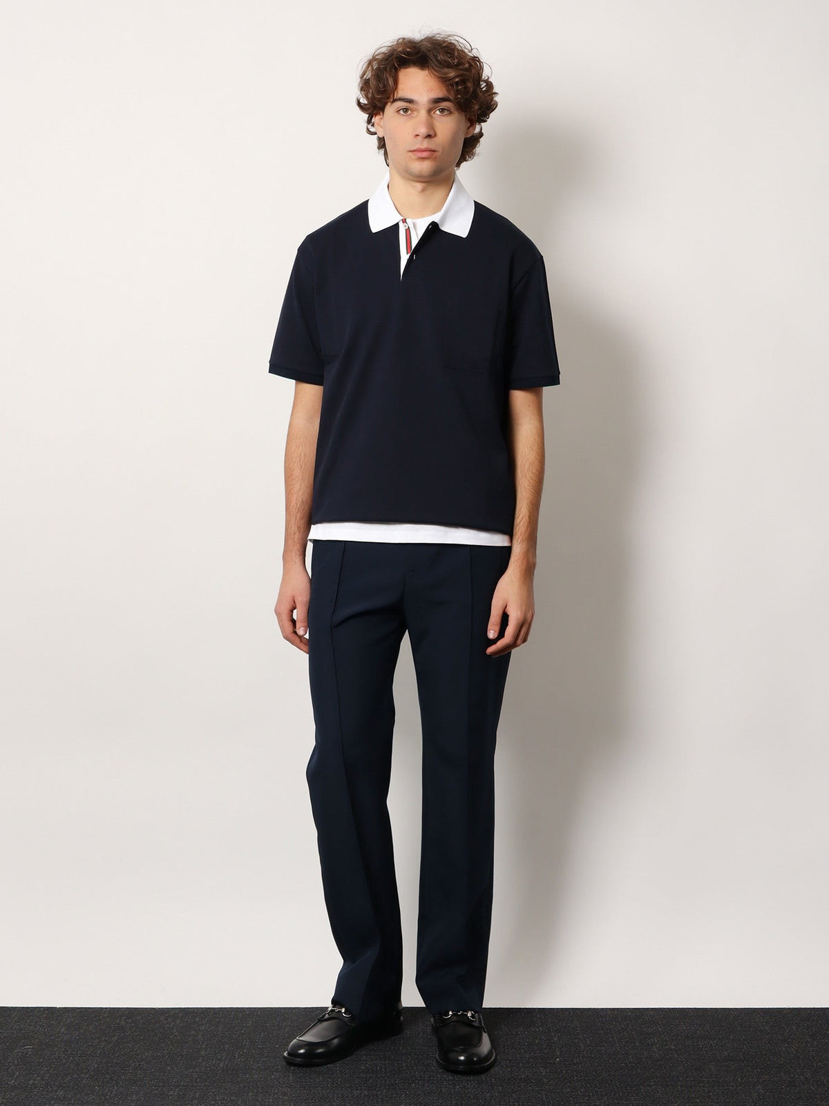 Cotton piquet polo shirt